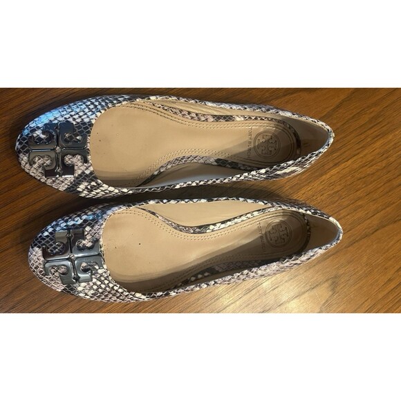 Tory Burch Women's Snakeskin Leather Ballet Shoes Size 6 - Picture 7 of 10